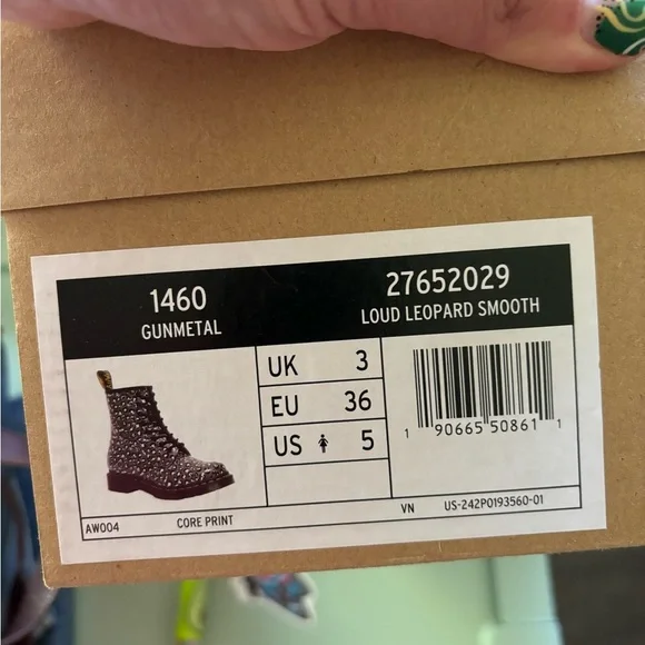 Leopard print dr marten boots size NWT size women’s 5 - Picture 4 of 5